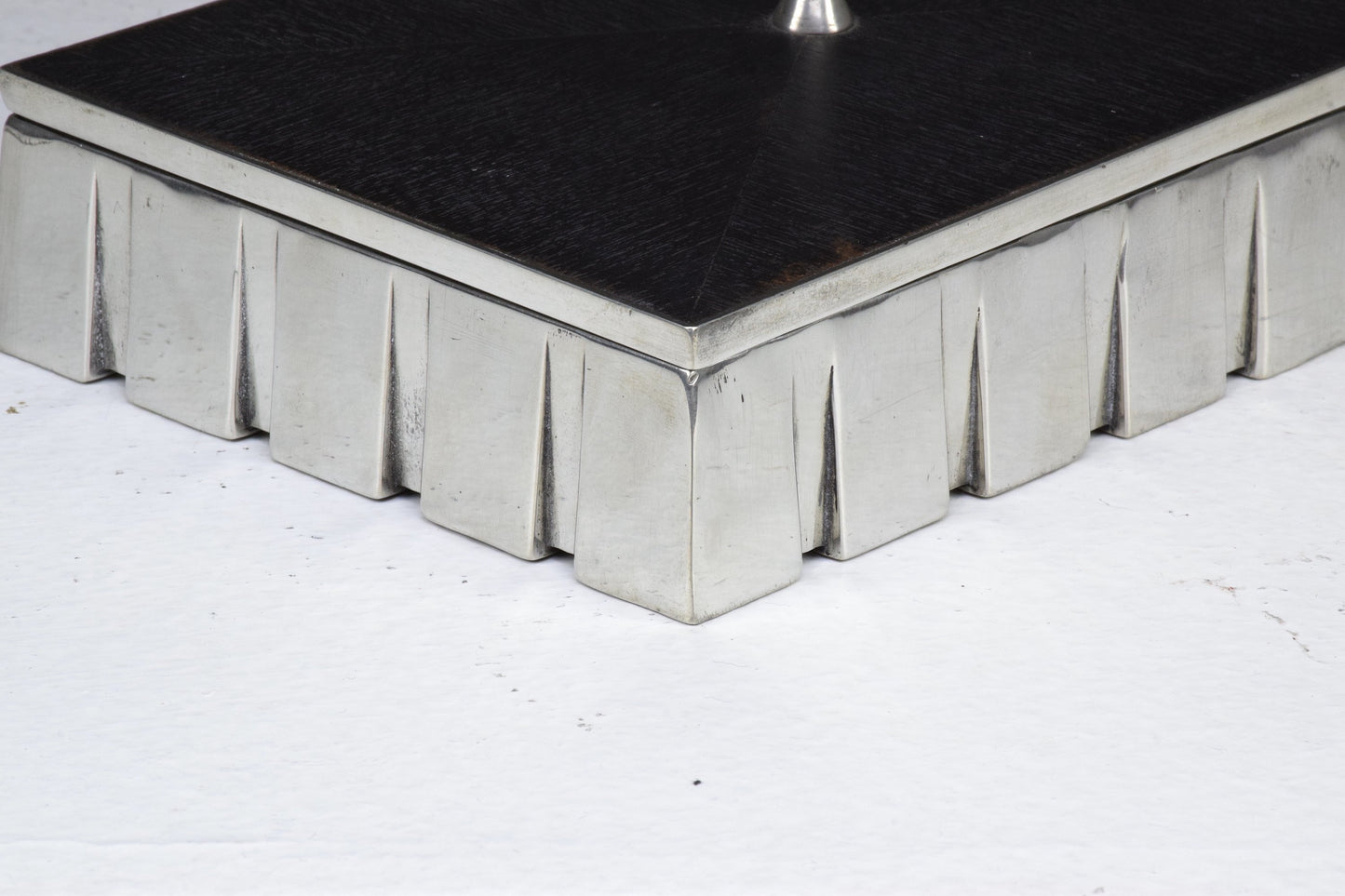 French Vintage Metal and Wood Box, 1970s - Spirit Gallery 