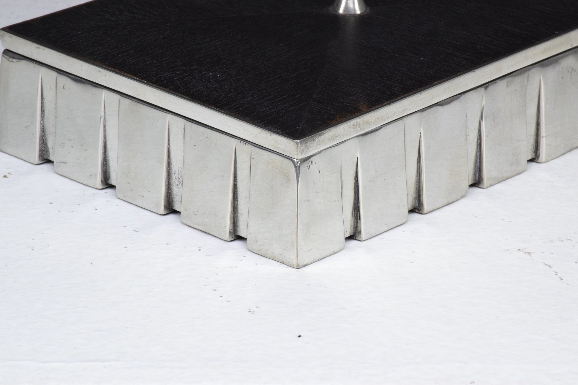 French Vintage Metal and Wood Box, 1970s - Spirit Gallery 