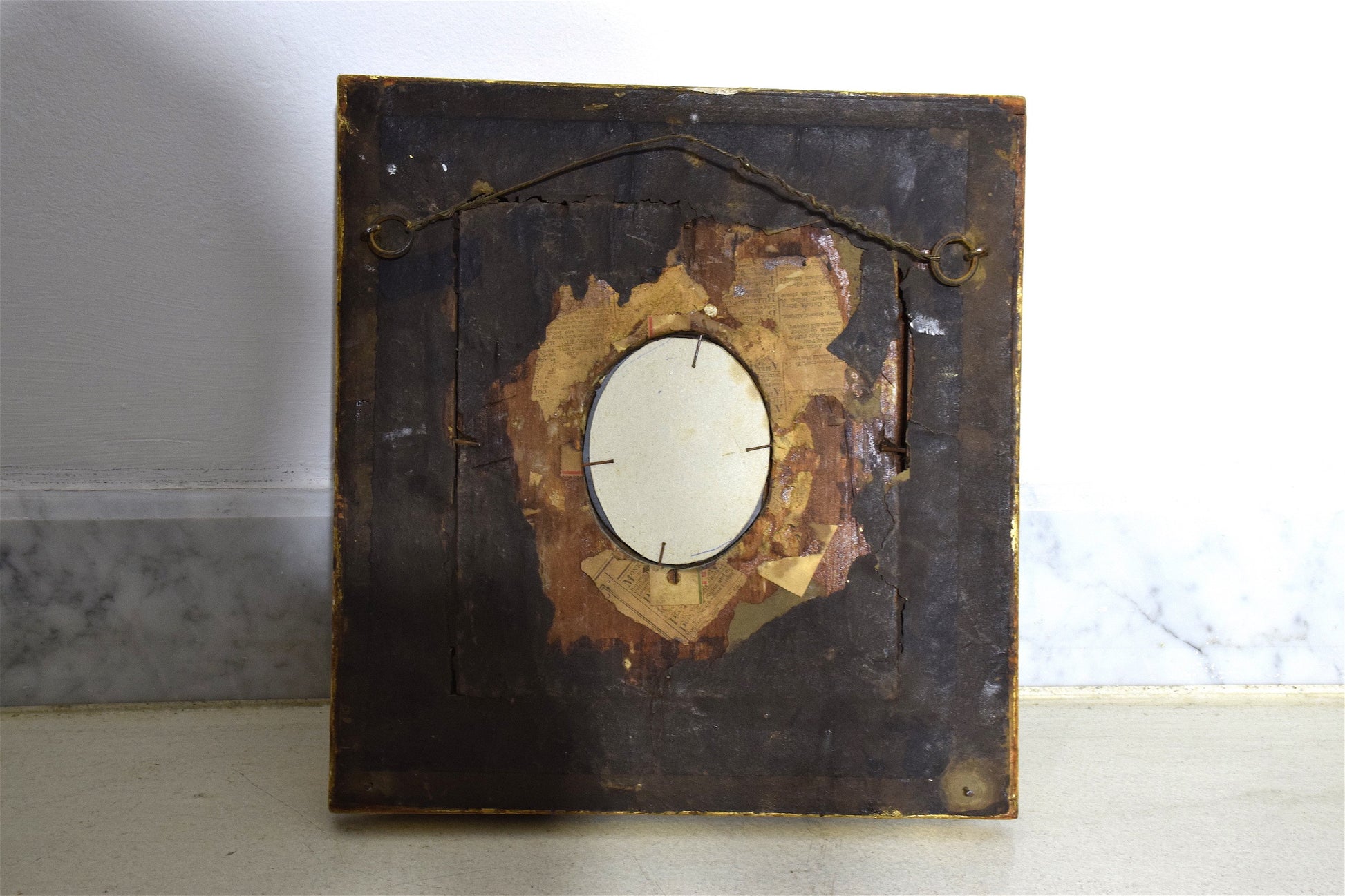 Italian Antique Three Square Gilded Rococo Mirrors - Spirit Gallery 