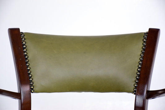 Italian Art Deco Leather Armchairs, Set of Two, 1940s - Spirit Gallery 