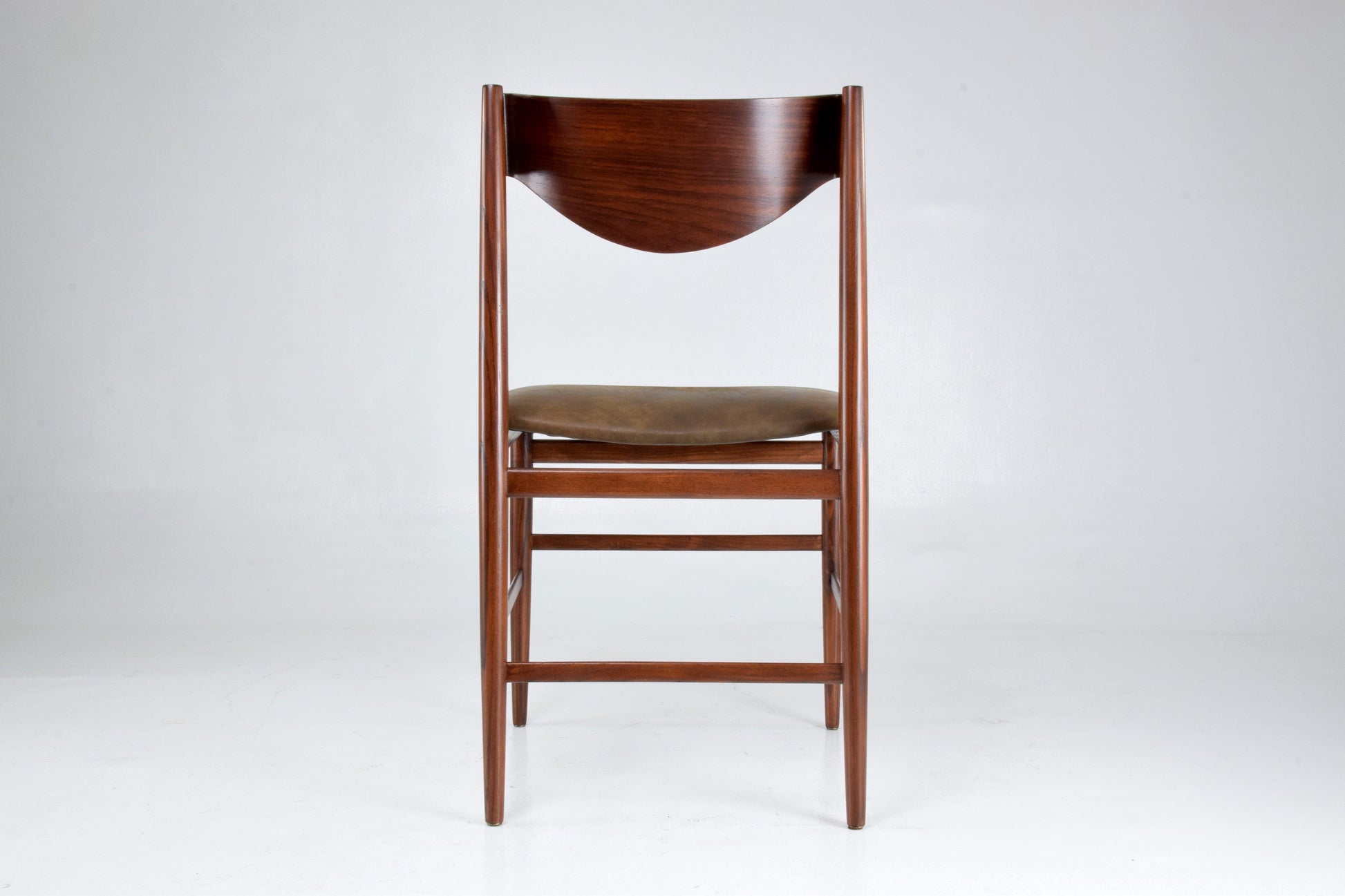 Italian Curved Dining Chairs by Gianfranco Frattini, Set of 5, 1960s - Spirit Gallery 