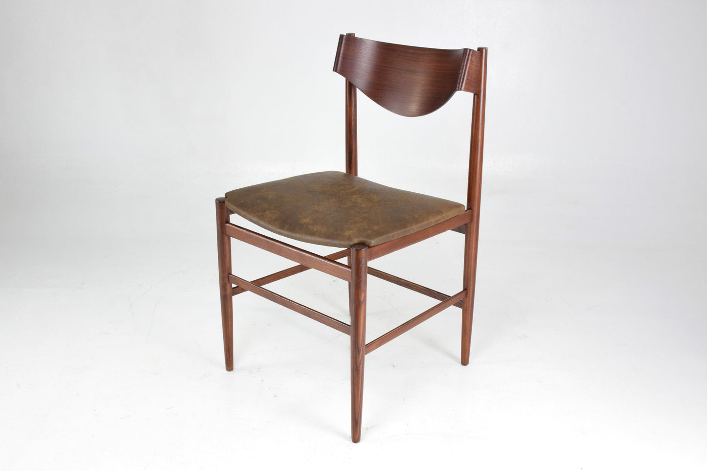 Italian Curved Dining Chairs by Gianfranco Frattini, Set of 5, 1960s - Spirit Gallery 