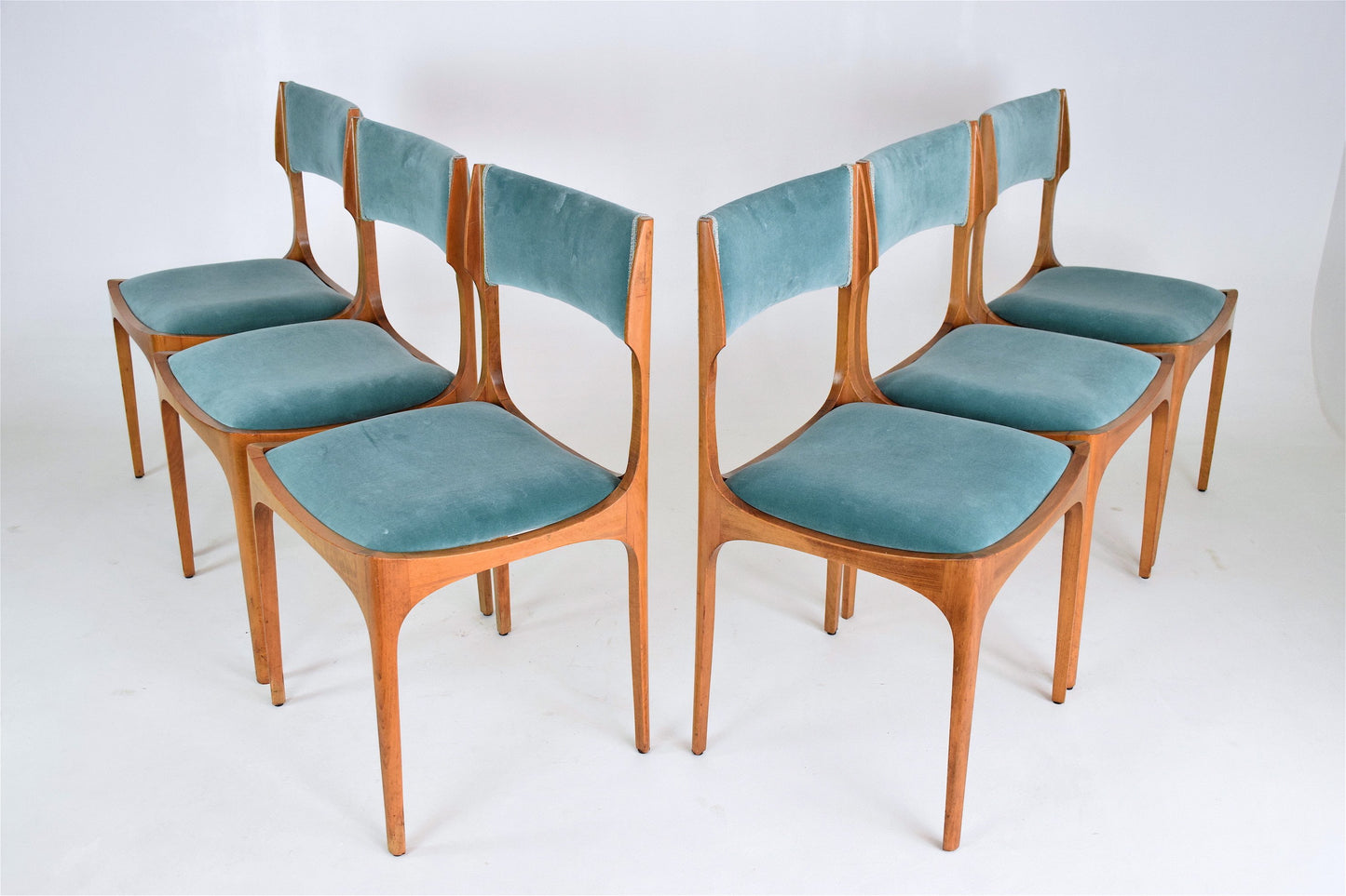 Italian Dining Chairs by Giuseppe Gibelli for Sormani, Set of 6, 1960's - Spirit Gallery 