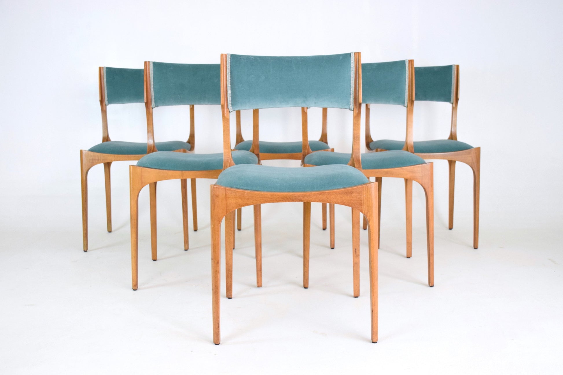 Italian Dining Chairs by Giuseppe Gibelli for Sormani, Set of 6, 1960's - Spirit Gallery 