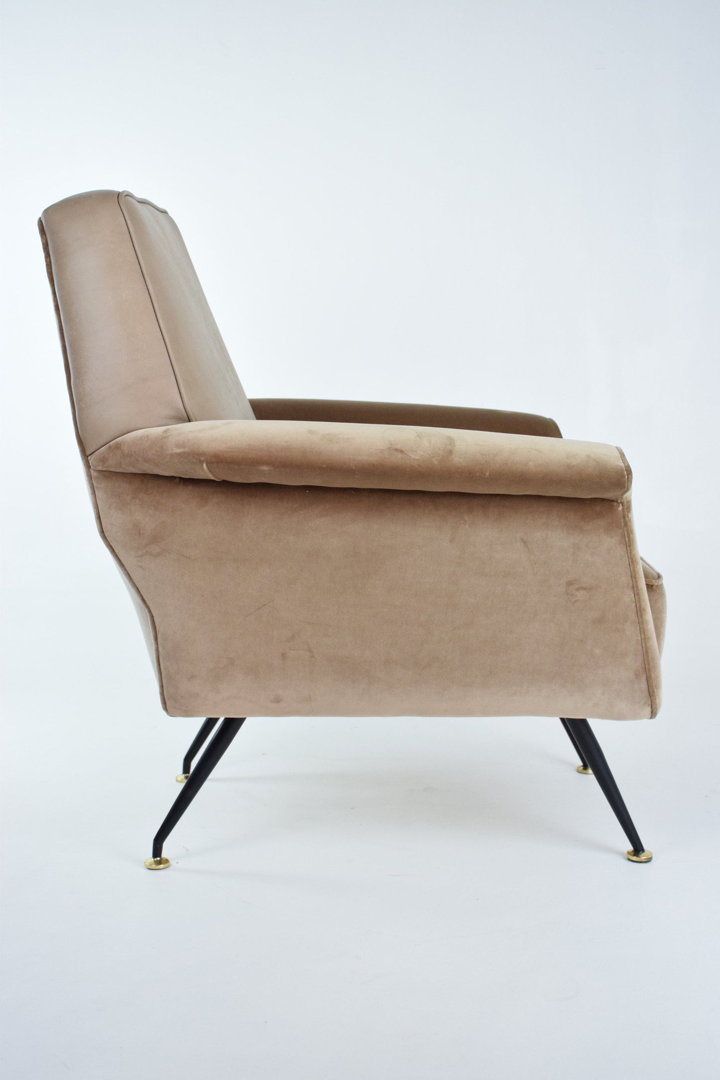 Italian Green Velvet Armchairs, 1960s, Set of 2 - Spirit Gallery 