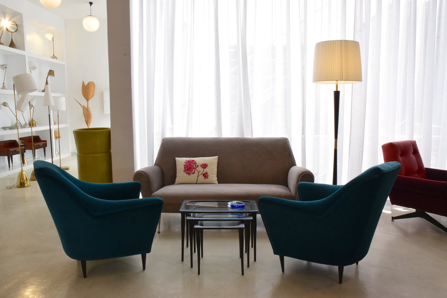 Italian Mid-Century Floor Lamp by Stilnovo, 1960's - Spirit Gallery 