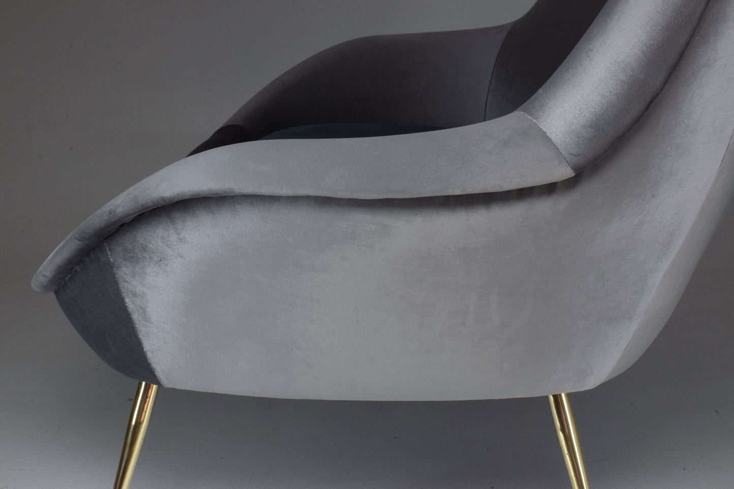 Italian Midcentury Velvet Armchairs Set by ISA Bergamo, 1950s - Spirit Gallery 