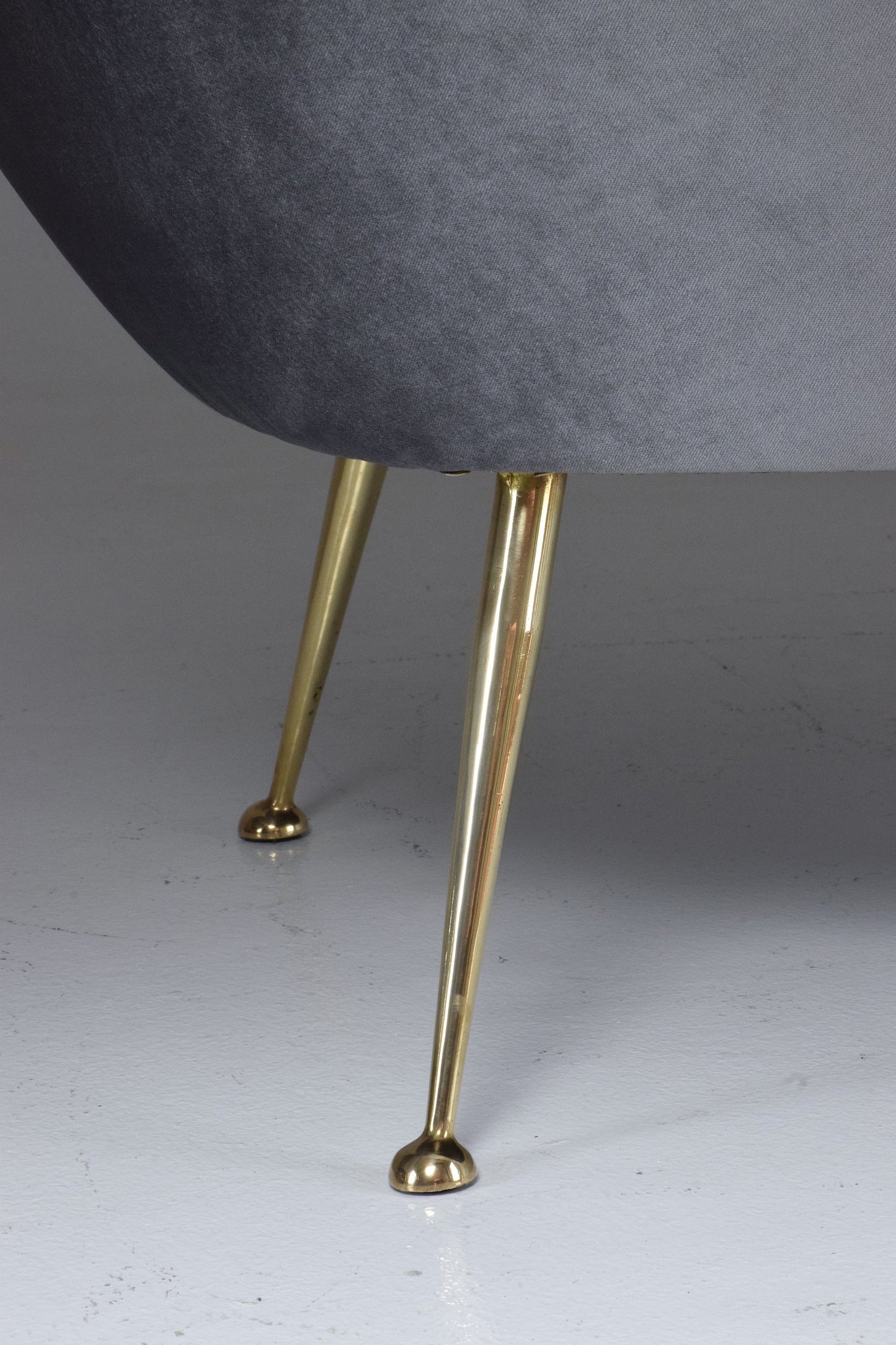 Italian Midcentury Velvet Armchairs Set by ISA Bergamo, 1950s - Spirit Gallery 