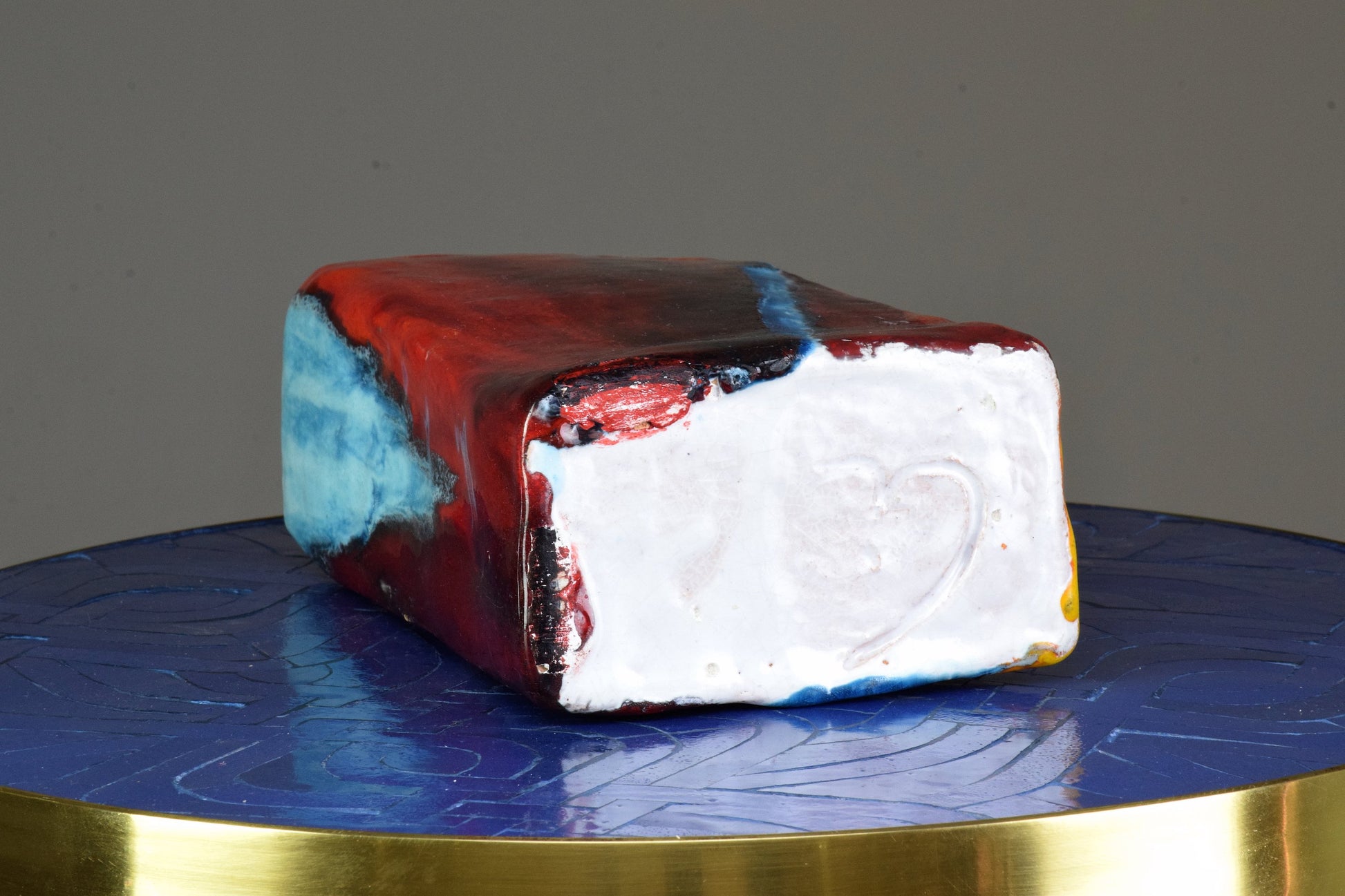 Italian Multicolour Vintage Ceramic Vase, 1970's - Spirit Gallery 