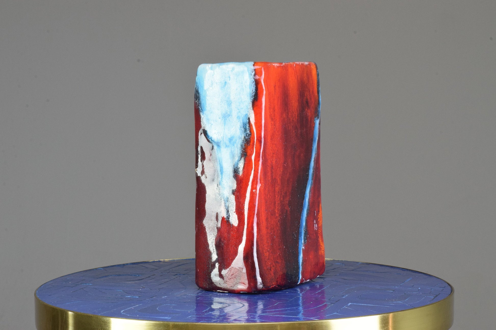 Italian Multicolour Vintage Ceramic Vase, 1970's - Spirit Gallery 