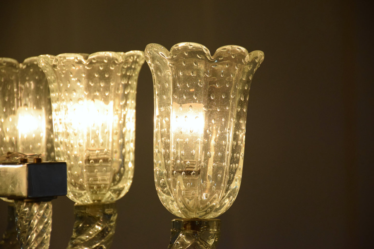 Italian Murano Vintage Chandelier Attributed to Barovier & Toso, 1940's - Spirit Gallery 