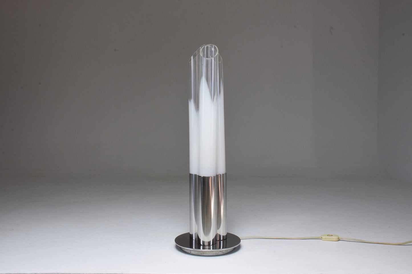 Italian Space Age Chrome Three-Light Lamp by Goffredo Reggiani, 1960's - Spirit Gallery 