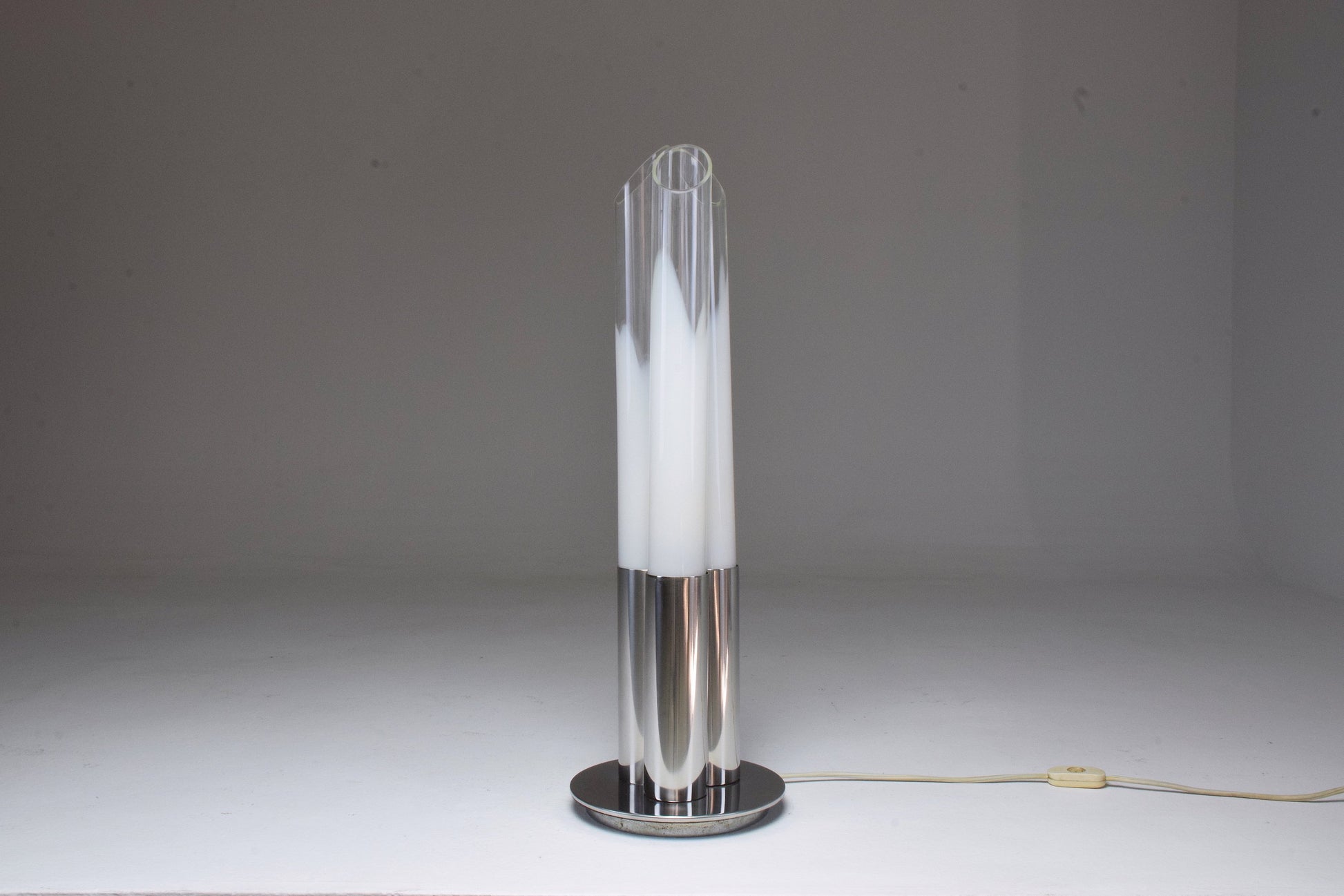 Italian Space Age Chrome Three-Light Lamp by Goffredo Reggiani, 1960's - Spirit Gallery 