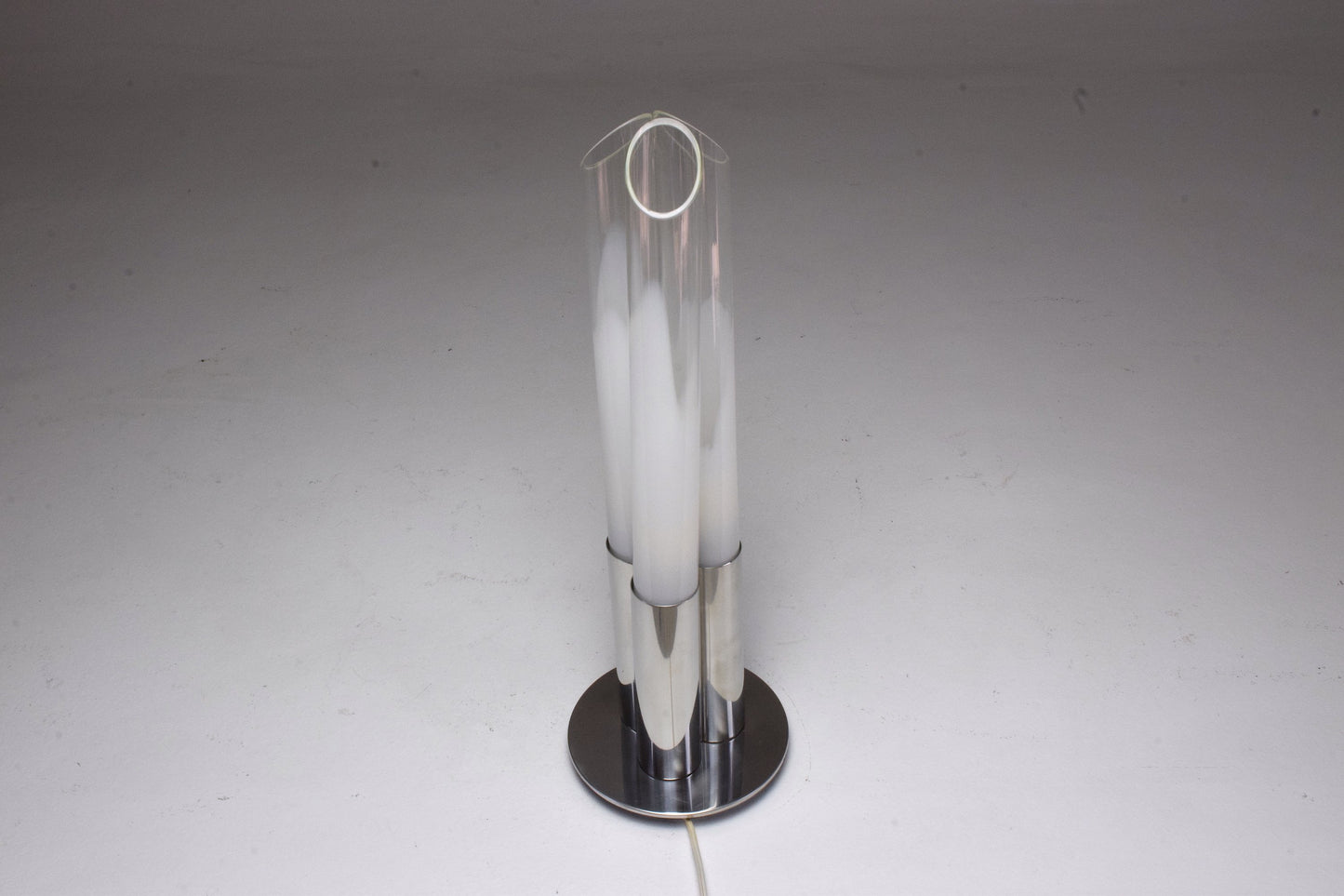 Italian Space Age Chrome Three-Light Lamp by Goffredo Reggiani, 1960's - Spirit Gallery 