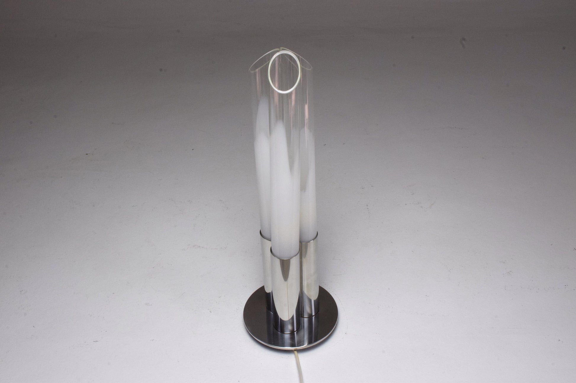 Italian Space Age Chrome Three-Light Lamp by Goffredo Reggiani, 1960's - Spirit Gallery 