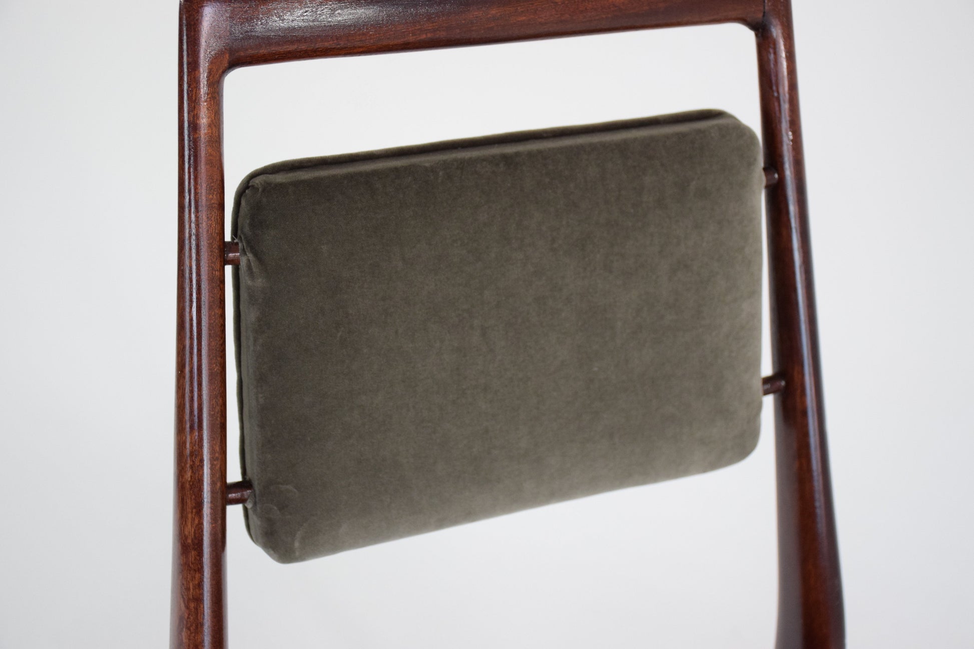 Italian Velvet Dining Chairs, Set of 8, 1950's - Spirit Gallery 