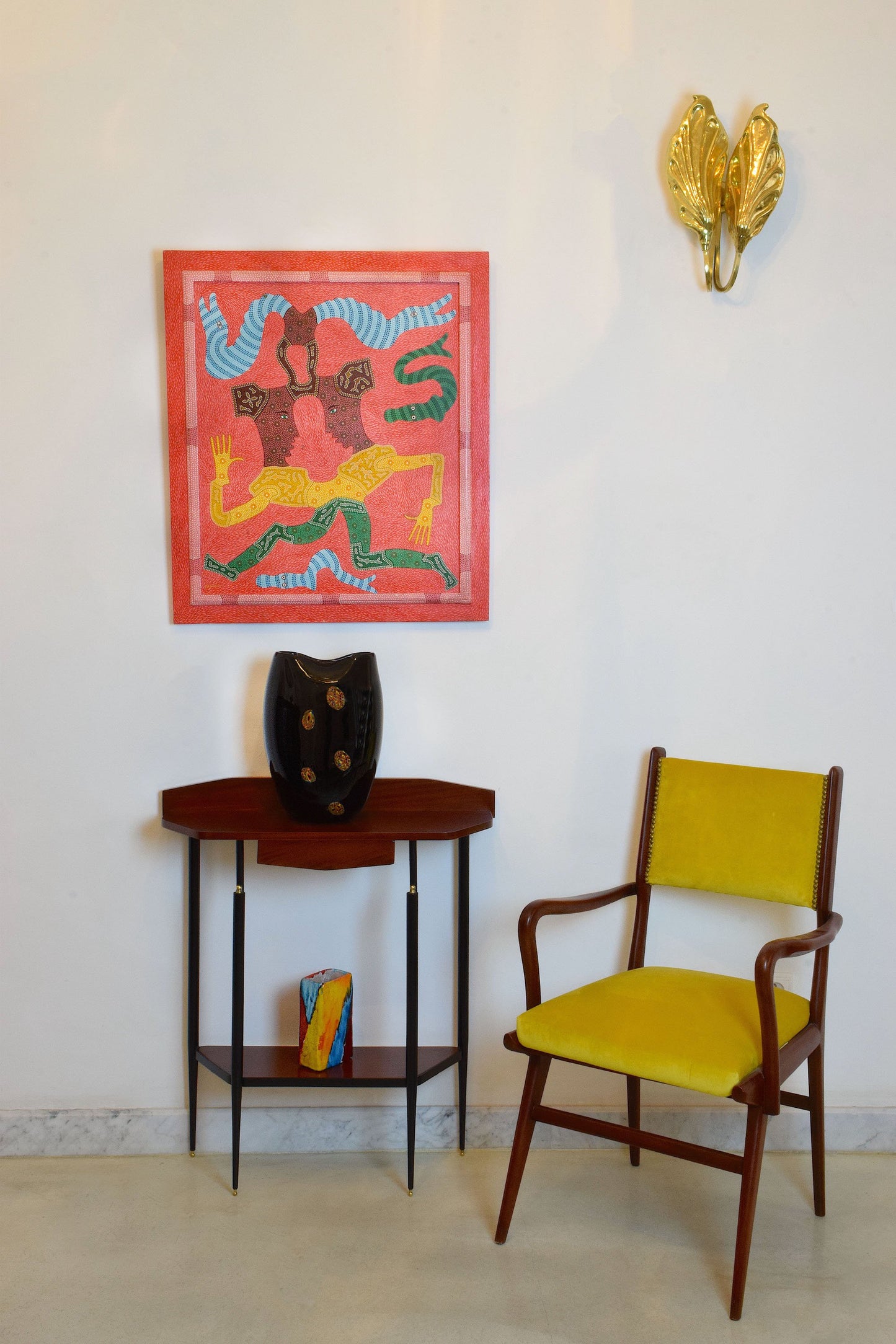 Italian Vintage Art Glass Vase, 1970s - Spirit Gallery 