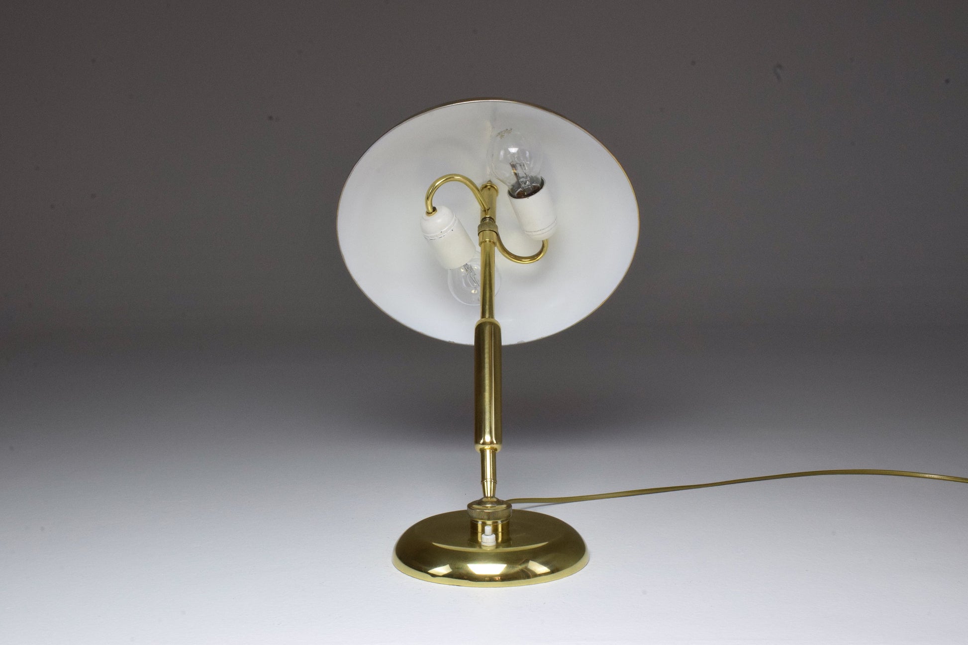 Italian Vintage Brass Lamp by Oscar Torlasco, 1950's - Spirit Gallery 