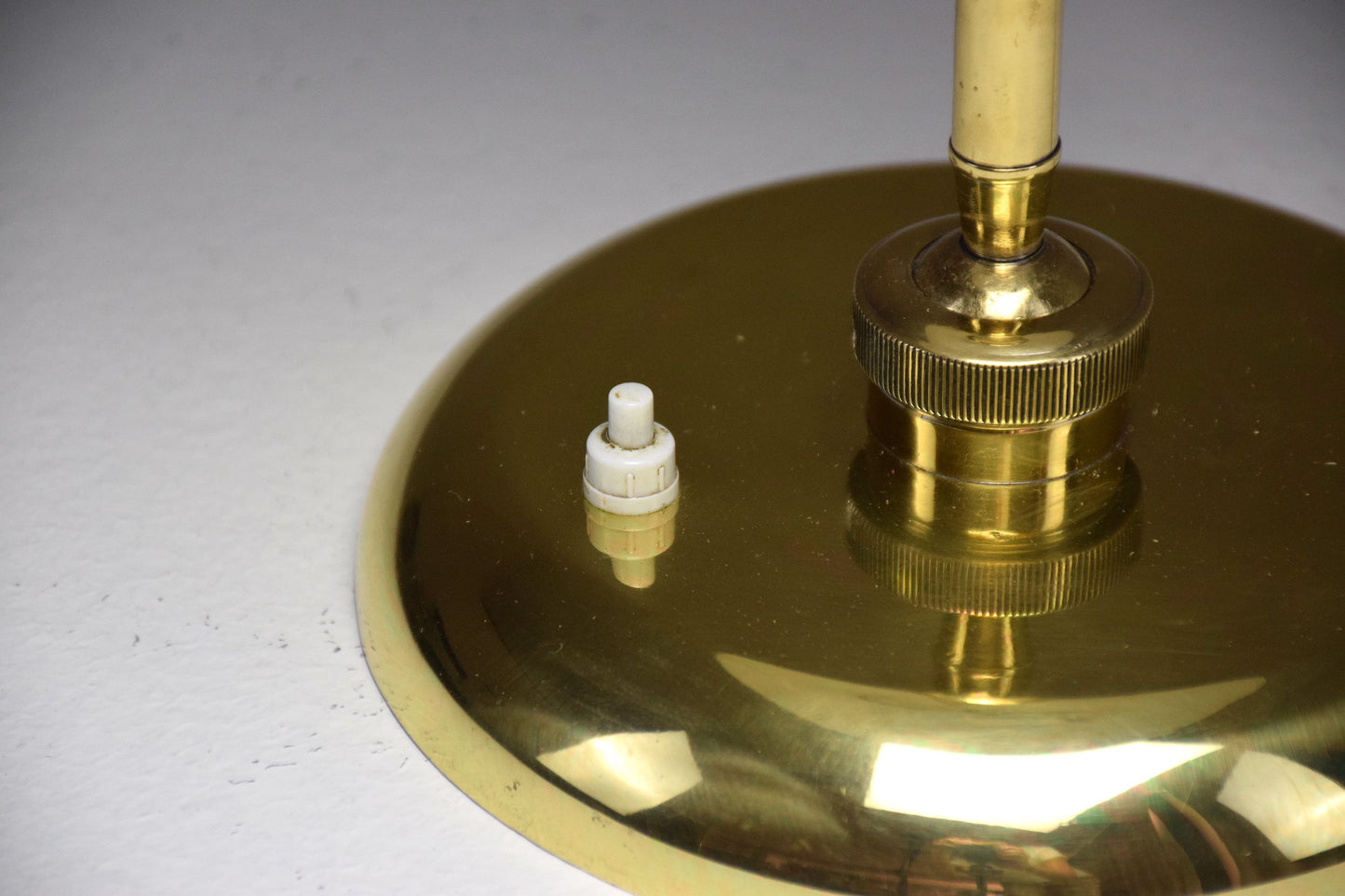 Italian Vintage Brass Lamp by Oscar Torlasco, 1950's - Spirit Gallery 