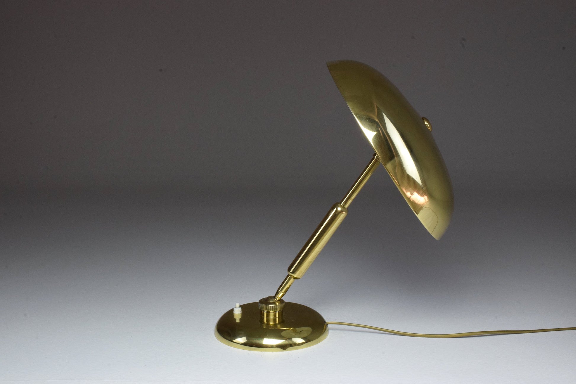 Italian Vintage Brass Lamp by Oscar Torlasco, 1950's - Spirit Gallery 