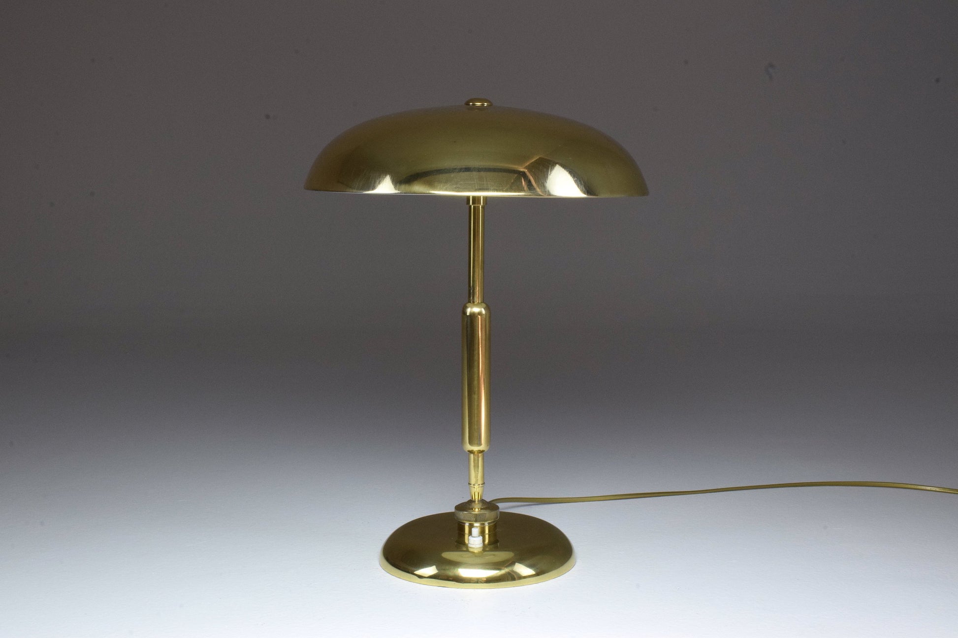 Italian Vintage Brass Lamp by Oscar Torlasco, 1950's - Spirit Gallery 