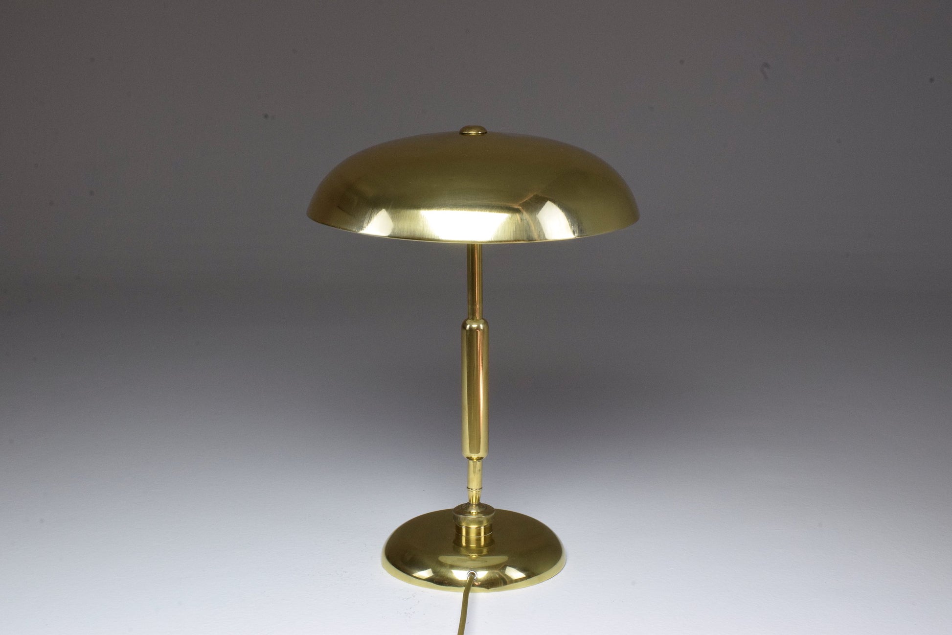 Italian Vintage Brass Lamp by Oscar Torlasco, 1950's - Spirit Gallery 