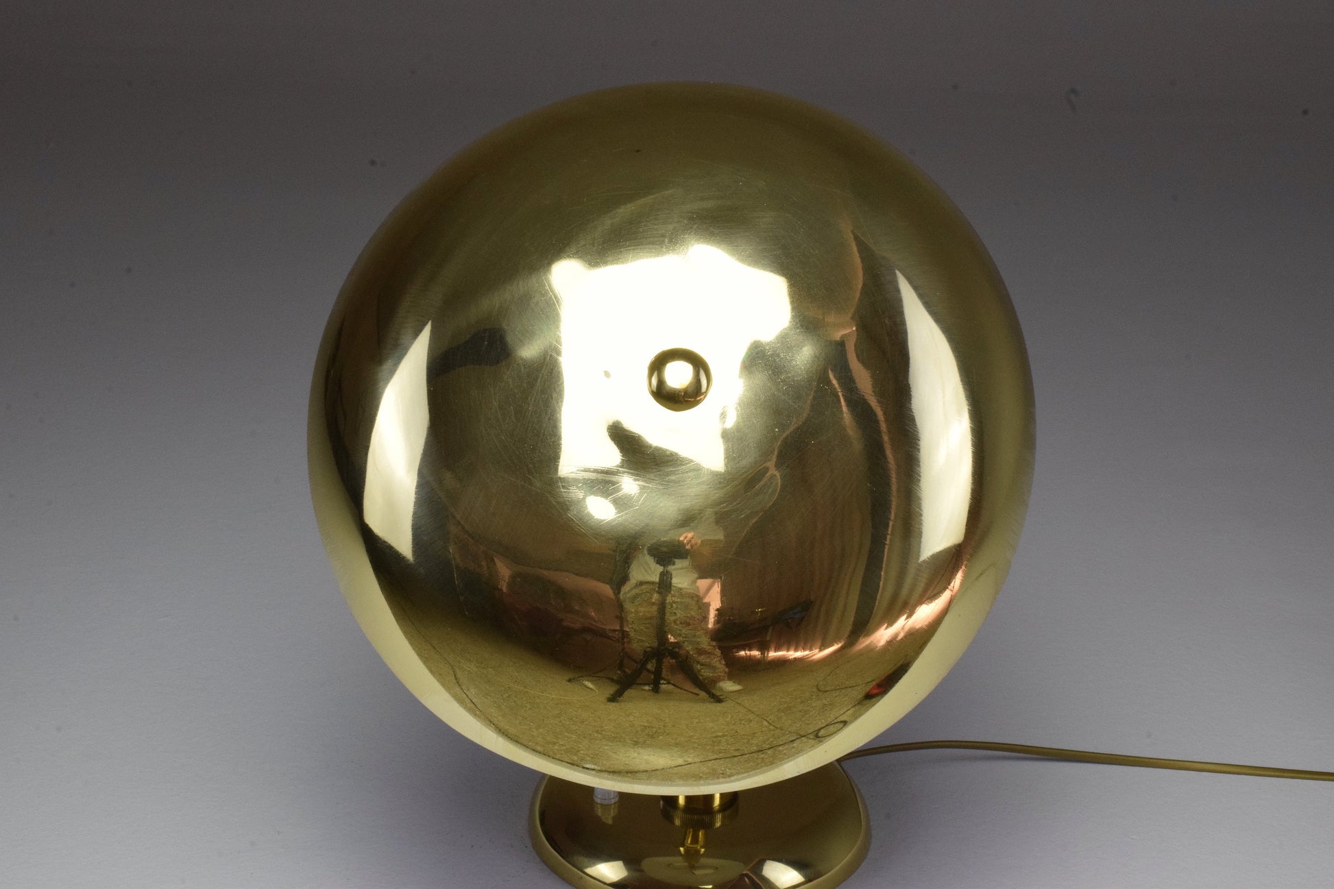 Italian Vintage Brass Lamp by Oscar Torlasco, 1950's - Spirit Gallery 