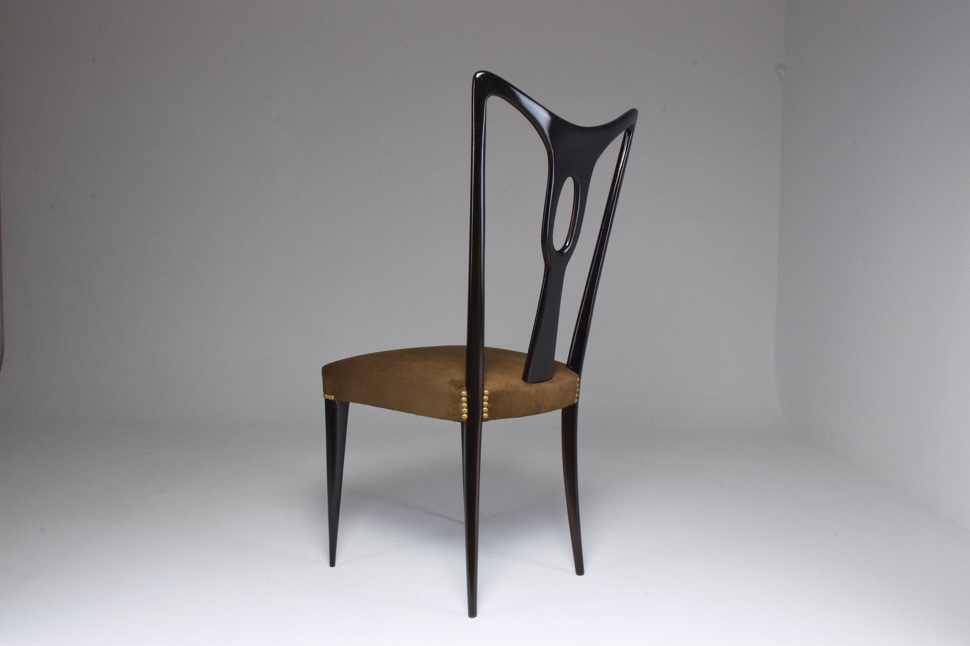 Italian Vintage Dining Chairs In the Style of Guglielmo Ulrich, Set of 6, 1940's - Spirit Gallery 