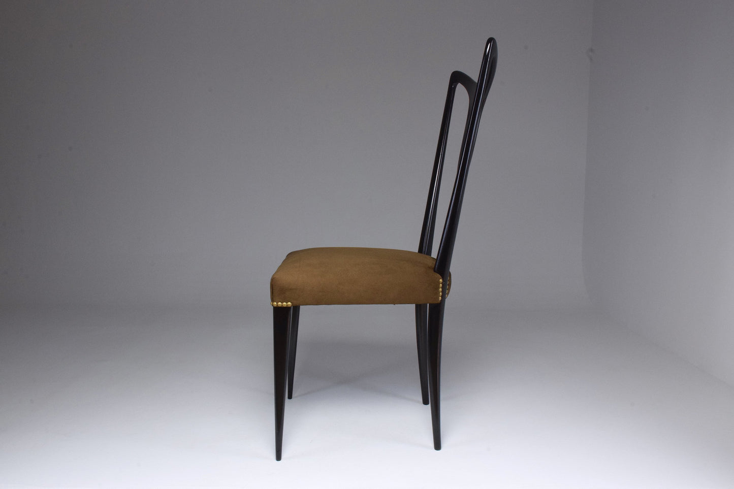 Italian Vintage Dining Chairs In the Style of Guglielmo Ulrich, Set of 6, 1940's - Spirit Gallery 