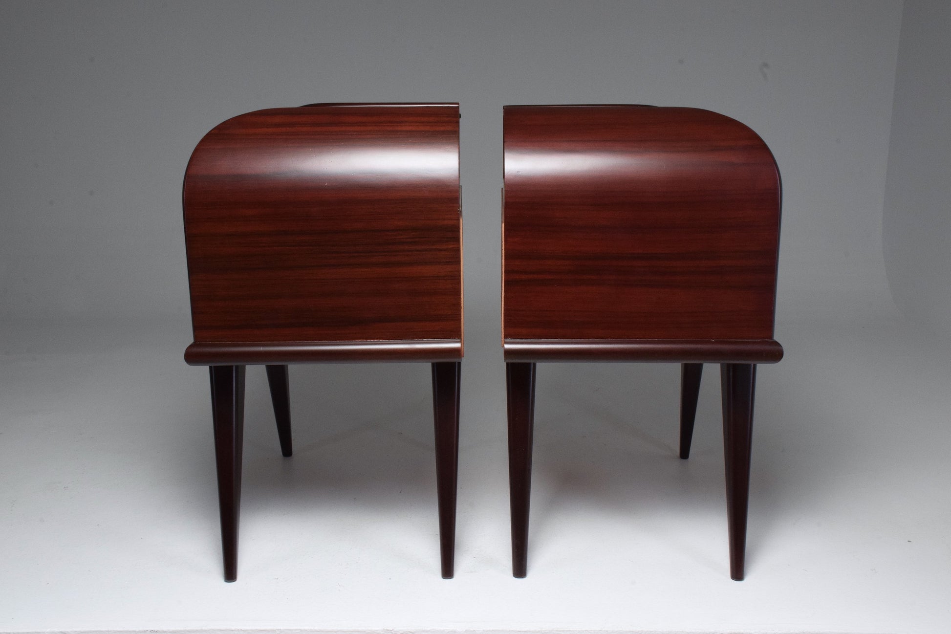 Italian Vintage Mahogany Mid-Century Nightstands, 1950's - Spirit Gallery 