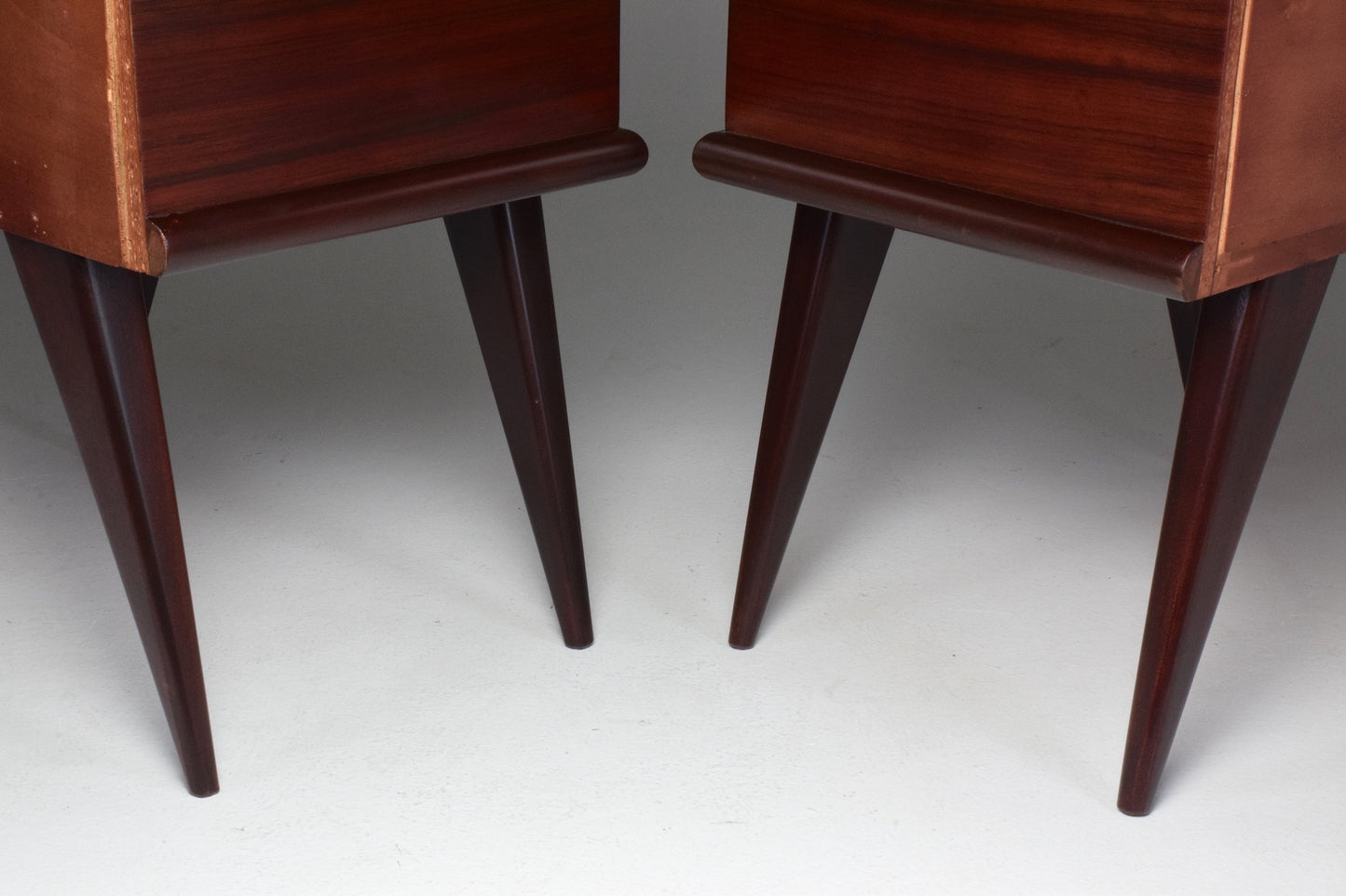 Italian Vintage Mahogany Mid-Century Nightstands, 1950's - Spirit Gallery 