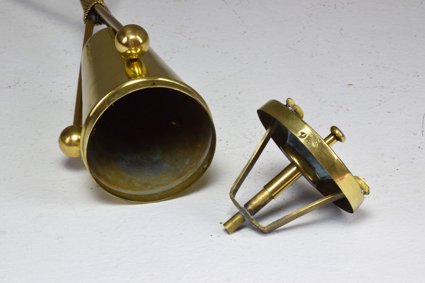 Italian Vintage Mid-Century Brass Standing Ashtray, 1950's - Spirit Gallery 