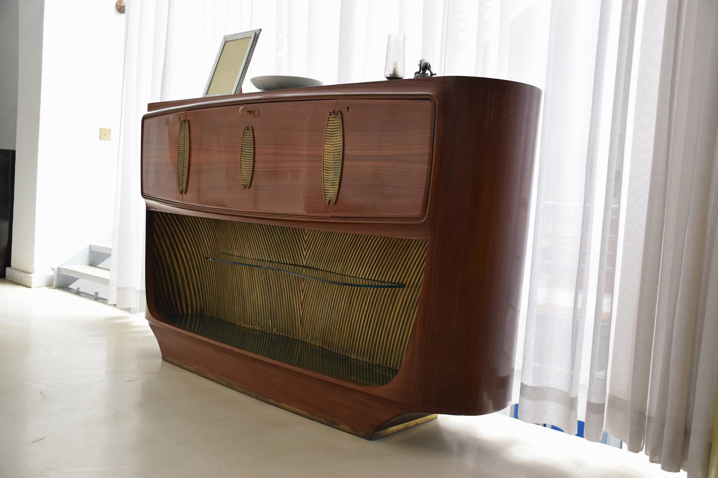 Italian Vintage Mid-Century Buffet or Bar Cabinet by Vittorio Dassi, 1940-1950's - Spirit Gallery 