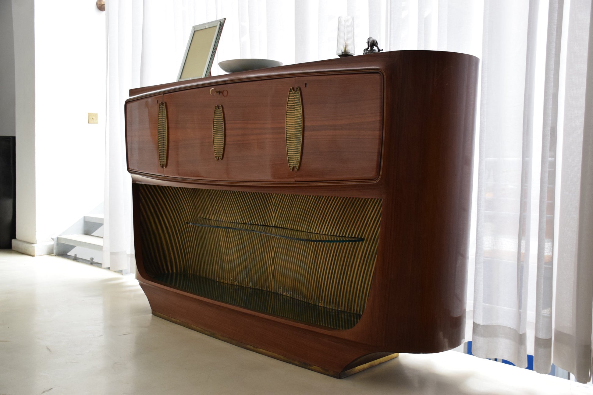 Italian Vintage Mid-Century Buffet or Bar Cabinet by Vittorio Dassi, 1940-1950's - Spirit Gallery 