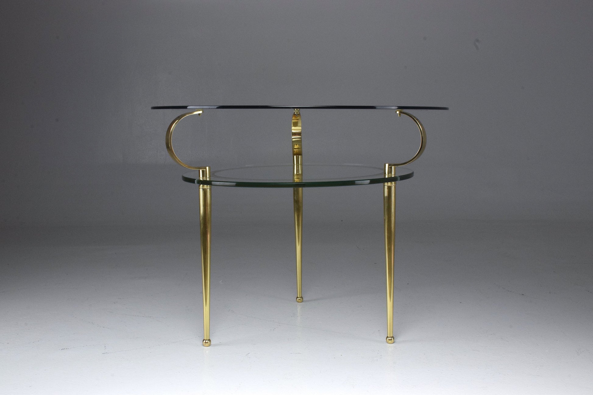 Italian Vintage Two Tier Coffee Table by Cesare Lacca, 1950s - Spirit Gallery 