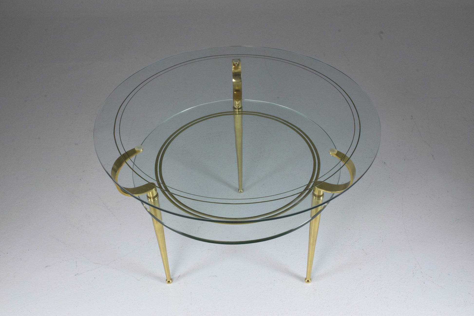 Italian Vintage Two Tier Coffee Table by Cesare Lacca, 1950s - Spirit Gallery 
