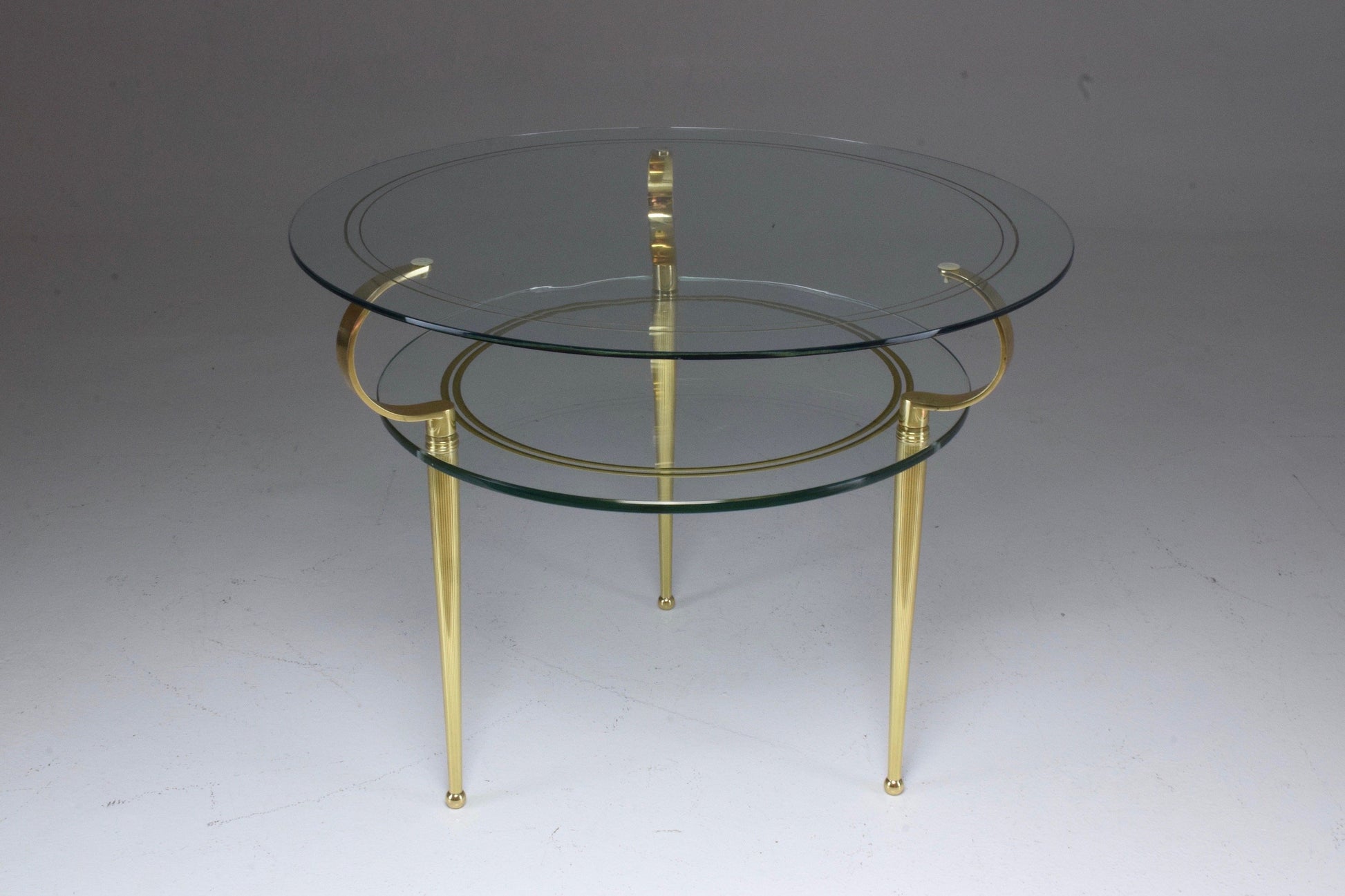 Italian Vintage Two Tier Coffee Table by Cesare Lacca, 1950s - Spirit Gallery 