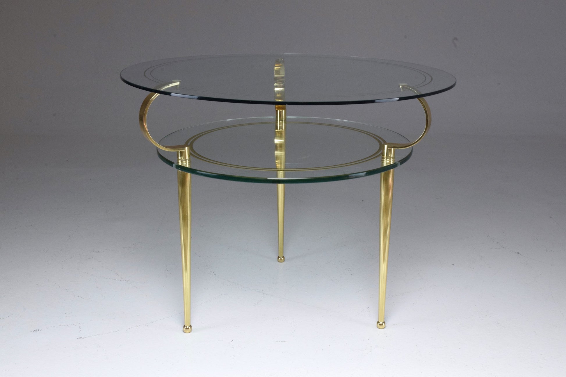 Italian Vintage Two Tier Coffee Table by Cesare Lacca, 1950s - Spirit Gallery 