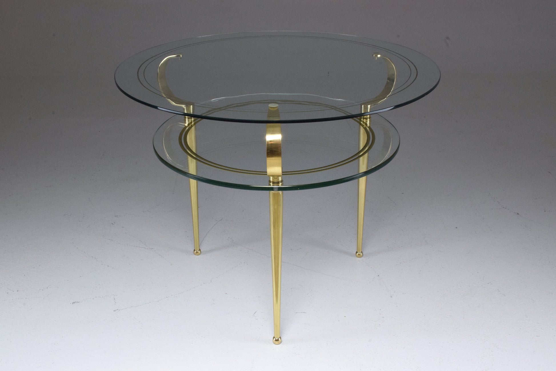 Italian Vintage Two Tier Coffee Table by Cesare Lacca, 1950s - Spirit Gallery 