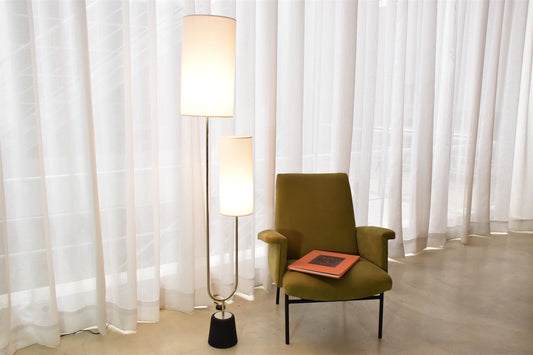 Maison Arlus Steel Floor Lamp, France, 1960s - Spirit Gallery 