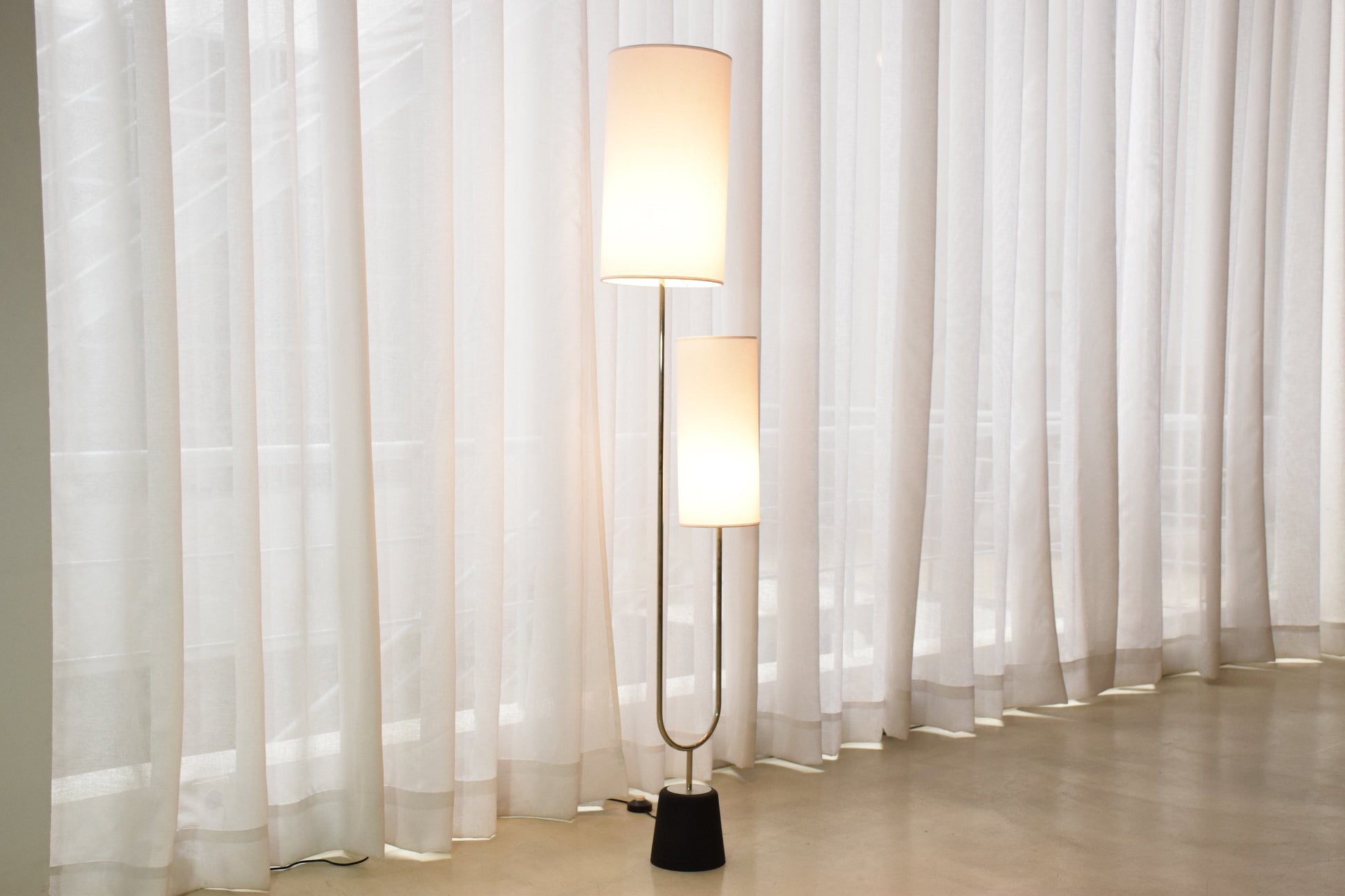 Maison Arlus Steel Floor Lamp, France, 1960s - Spirit Gallery 