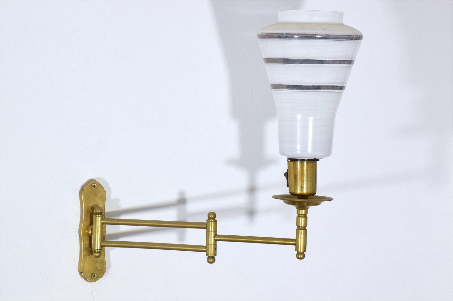 Mid-Century Adjustable Brass Wall Lamps - Spirit Gallery 