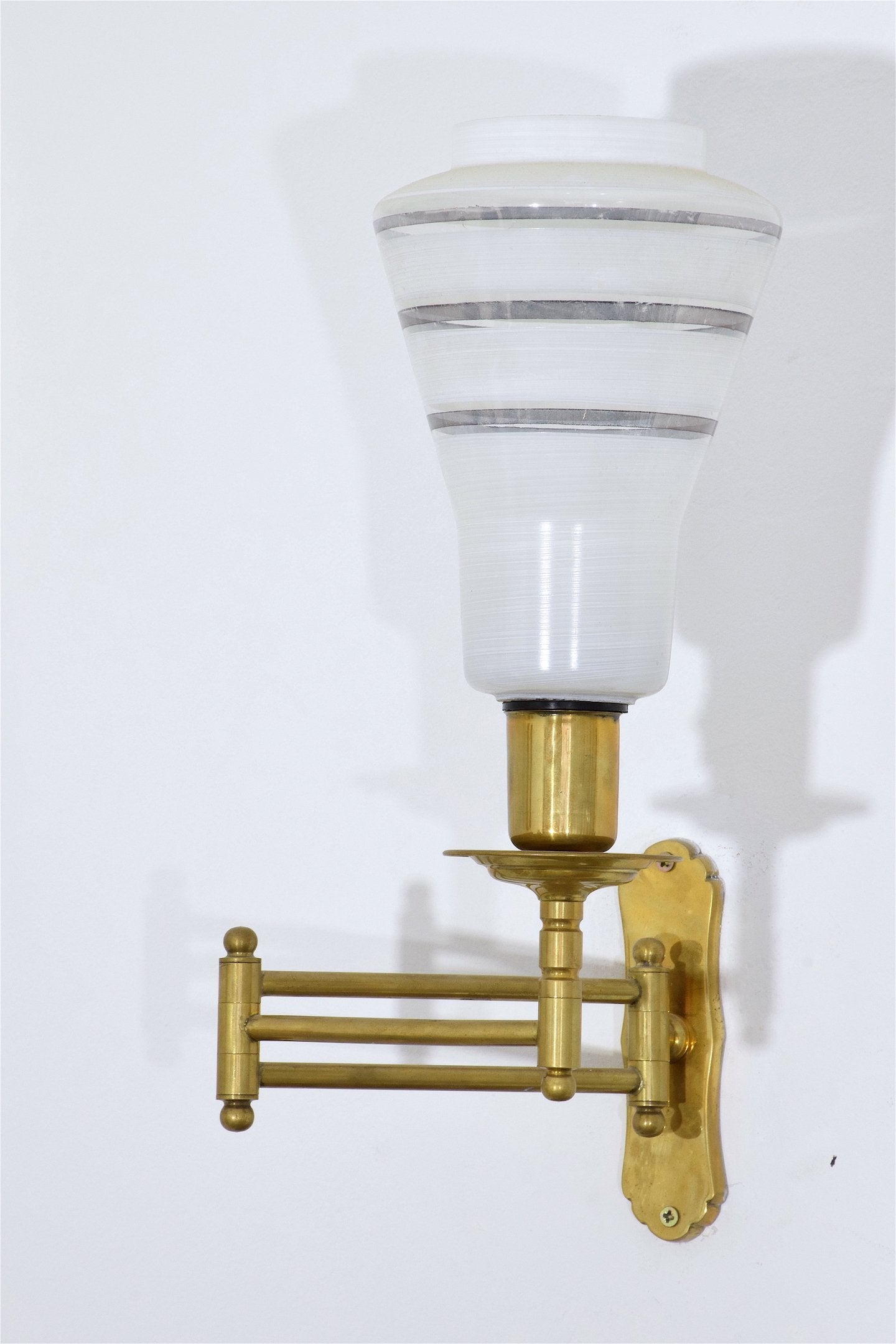 Mid-Century Adjustable Brass Wall Lamps - Spirit Gallery 