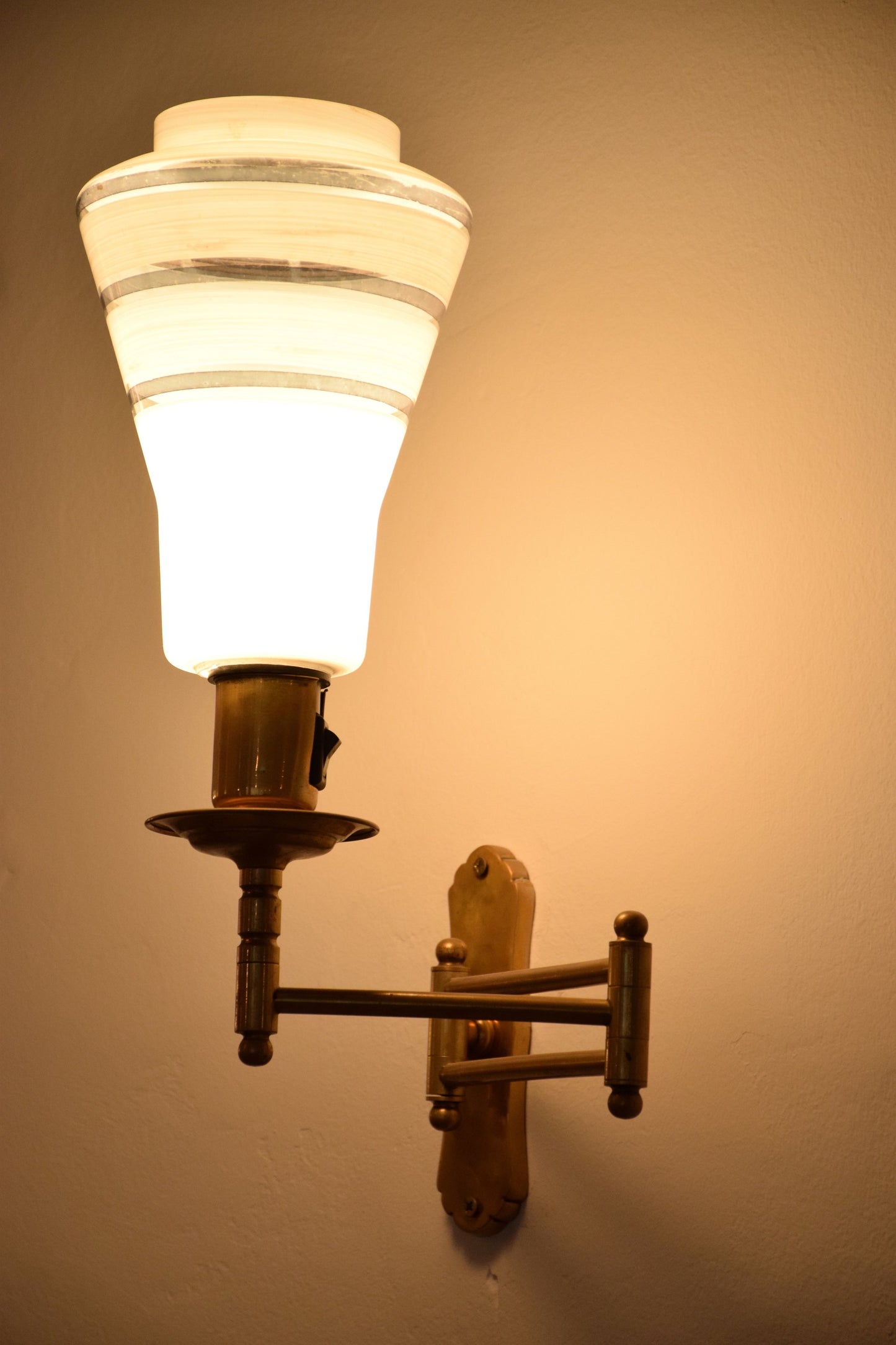 Mid-Century Adjustable Brass Wall Lamps - Spirit Gallery 