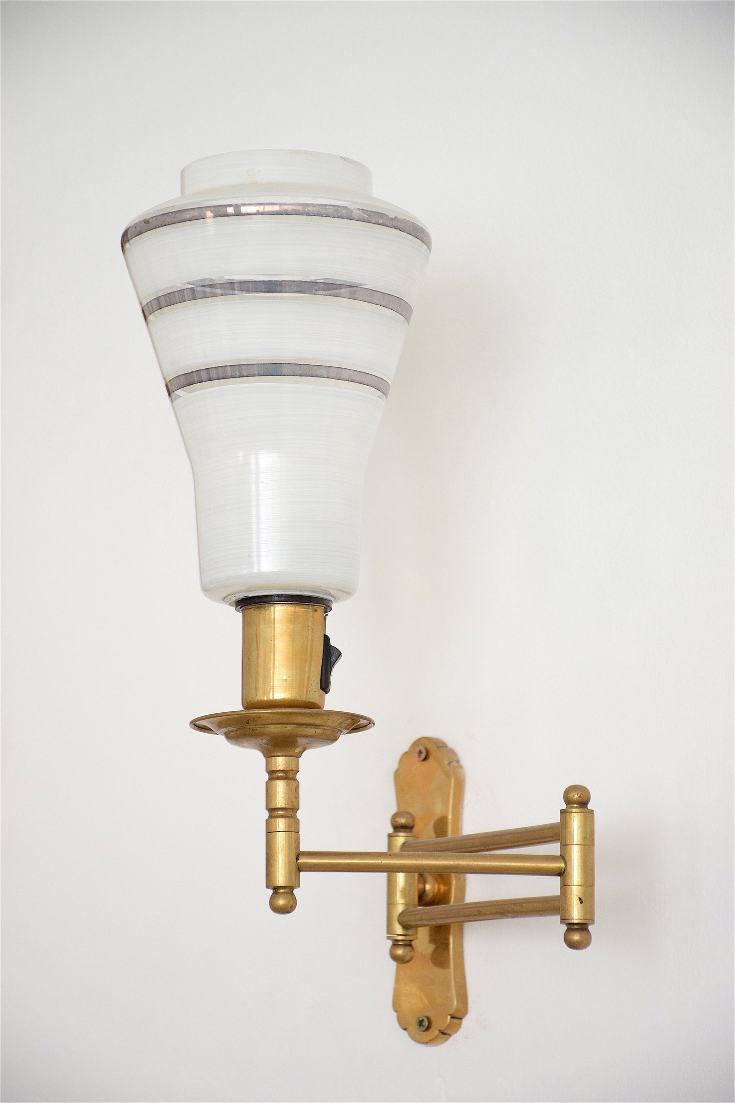 Mid-Century Adjustable Brass Wall Lamps - Spirit Gallery 