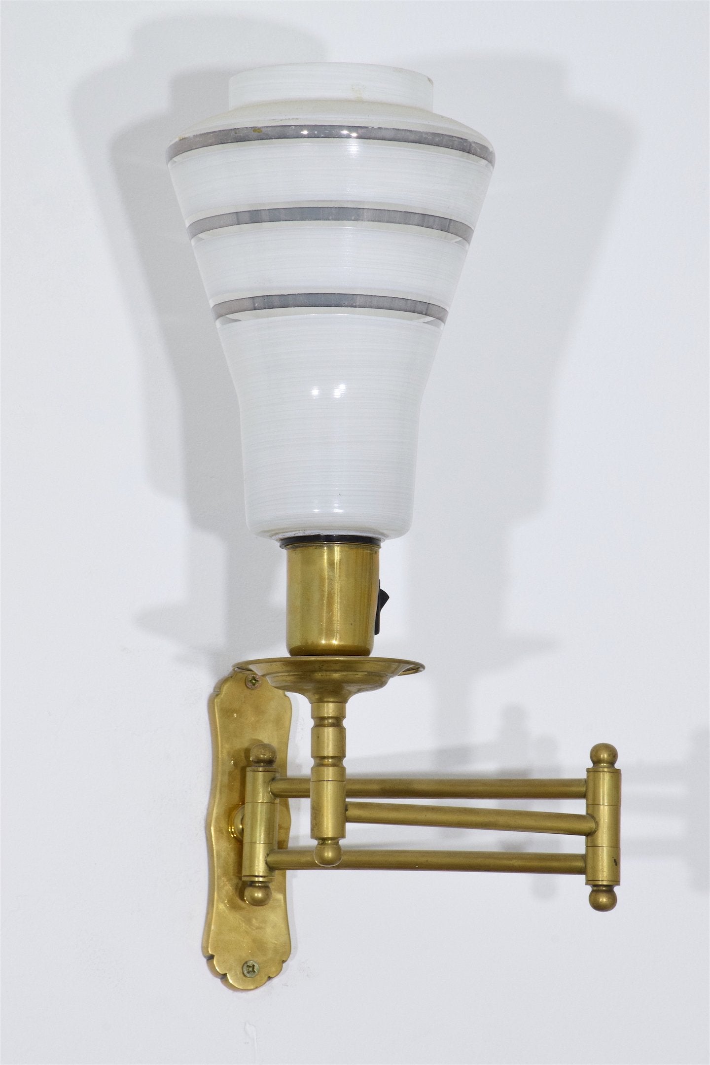 Mid-Century Adjustable Brass Wall Lamps - Spirit Gallery 