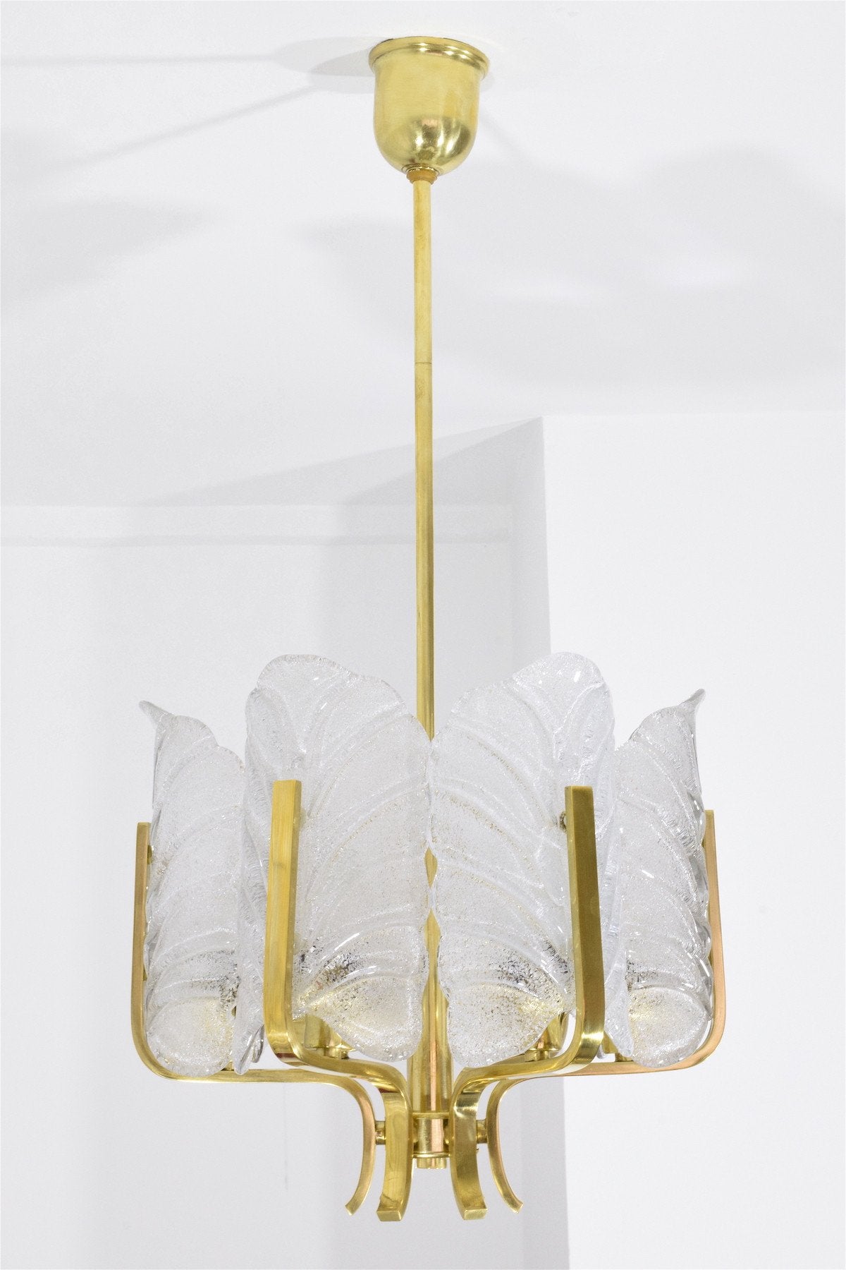 Mid Century Brass Pendant by Carl Fagerlund for Orrefors - Spirit Gallery 