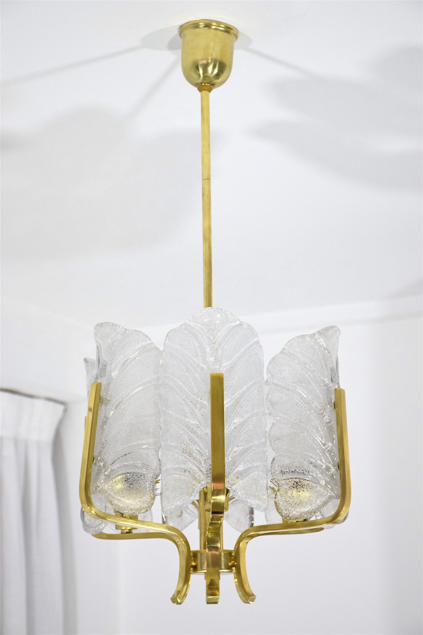 Mid Century Brass Pendant by Carl Fagerlund for Orrefors - Spirit Gallery 