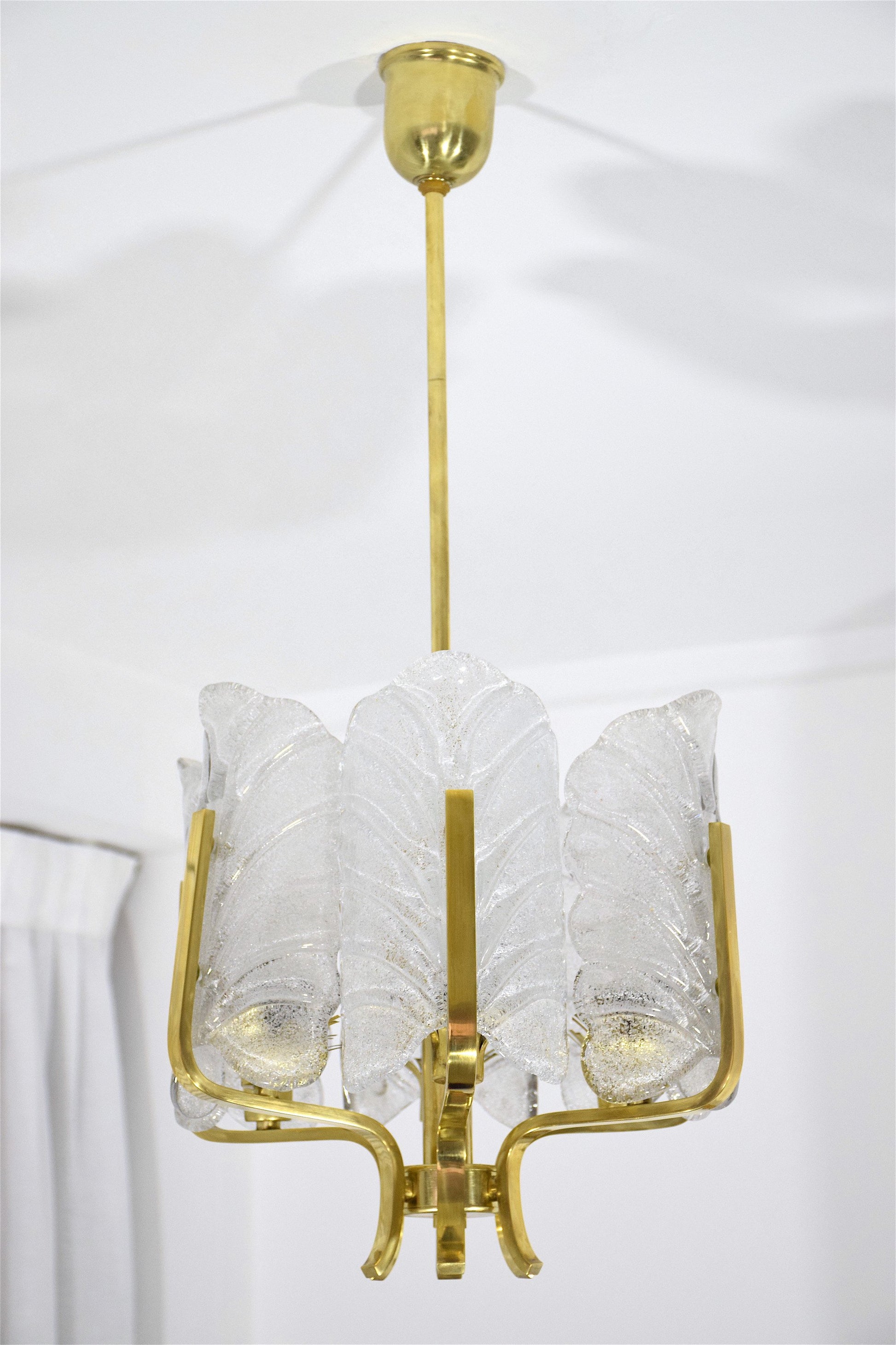 Mid Century Brass Pendant by Carl Fagerlund for Orrefors - Spirit Gallery 