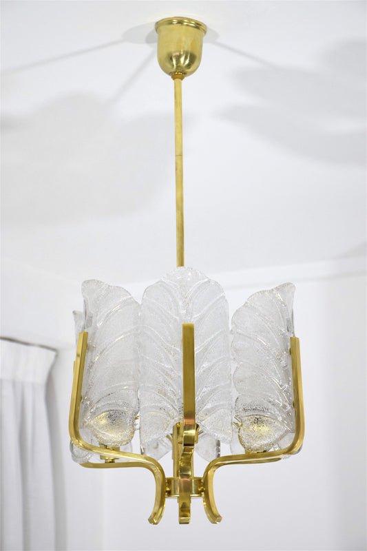 Mid Century Brass Pendant by Carl Fagerlund for Orrefors - Spirit Gallery 